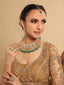 22K Gold Plated Arc Drops Bridal Necklace Set