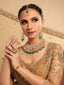 22K Gold Plated Arc Drops Bridal Necklace Set
