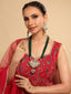 22K Gold Plated Emerald Dusk Bridal Necklace Set