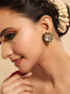 22K Gold Plated Prism Blossom Stud Earrings