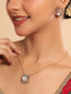 22K Gold Plated Minimal Dual Tone Pendant Set