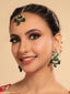 22K Gold Plated Emerald Grace Dangler Earrings
