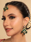 22K Gold Plated Emerald Grace Dangler Earrings