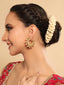 Kanika Floral Pearl Hoop Earrings