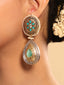 Regal Teardrop Shaped Dangler Earrings