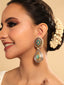Regal Teardrop Shaped Dangler Earrings