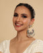Chandrika Bloom Oxidised Chandbali Earrings