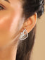 American Diamond Floral Arc Pendant Set