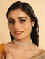 22K Gold Plated Kundan Refined Sleek Choker Necklace