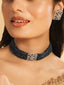 Zircon Floral Grace Blue Necklace Set