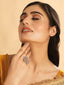 Floral Kundan Aura Adjustable Ring