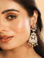 22K Gold Plated Serenoor Pearl Chandbali Earrings