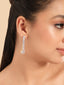 American Diamond Gleam Flow Drop Earrings