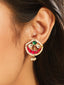 Ethereal Kundan & Pearl Stud Earrings