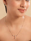 American Diamond Blissful Minimal Necklace Set