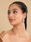 American Diamond Drape Hoop Earrings