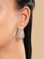 American Diamond Drape Hoop Earrings