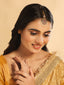 18K Gold Plated Ethereal Gulabi Stone Maang Tikka