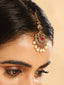 18K Gold Plated Ethereal Gulabi Stone Maang Tikka