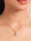 American Diamond Drop Pendant Set