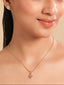 American Diamond Drop Pendant Set