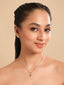 American Diamond Drop Pendant Set