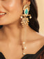 Serene Cascade Turquoise Dangler Earrings