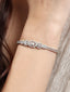 American Diamond Crown Spark Silver Bracelet