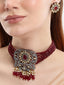22K Gold Plated Rajwada Choker Necklace Set