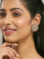22k Gold Plated Round Stud Earrings
