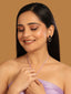 22K Gold Plated Black Embrace Earrings