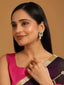 22K Gold Plated Black Paisley Earrings