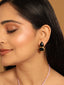 22K Gold Plated Black Embrace Earrings
