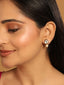 22K Gold Plated Kundan Stone Ethnic Mini Pearl Drop Studs