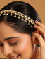 22K Gold Plated Regal Kundan & Pearl Necklace cum Matha Patti
