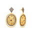 18k Gold-Plated AD Studded Contemporary Dangler Earrings