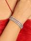 Tri-Layered Anti Tarnish Diamond Bracelet