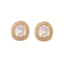 Golden Spark Anti Tarnish Moissanite Stud Earrings