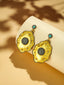18k Gold-Plated AD Studded Anti Tarnish Contemporary Dangler Earrings