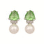 Green Emerald Elegance Anti Tarnish Studs