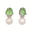 Green Emerald Elegance Anti Tarnish Studs