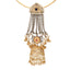 18K Gold-Plated Semi Precious Stone Studded And Metal Beaded Pearl Jhumki Drop Statement Hasli Necklace
