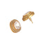 Golden Spark Anti Tarnish Moissanite Stud Earrings