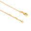 18K Gold-Plated Faux Emerald Studdded Minimal Layered Chain Necklace