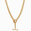 Gold-Plated Stainless Steel Chain With Toggle Lock Closure