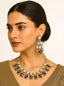Purple Choker Necklace Set