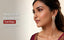 Indian model wearing Nuyug American diamond statement earrings with diamond-look cubic zirconia stones