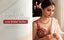 Modern Indian bride in a maroon lehenga wearing American diamond bridal jewellery from Nuyug