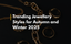 Gold jewellery on a dark surface with overlay text “ Trending Jewellery Styles for Autumn and Winter 2025”
