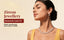 Indian model wearing a Nuyug cubic zirconia CZ solitaire necklace set, an example of diamond-look zircon jewellery